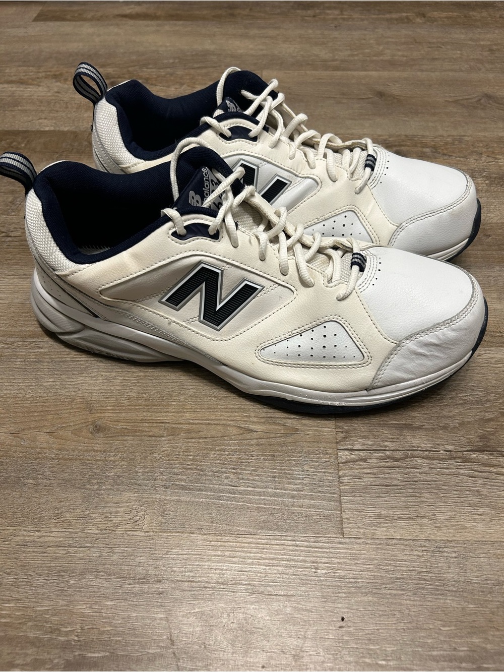 New Balance 623 Men’s Size 15 4E Extra Wide White Navy Athletic Walking Shoes